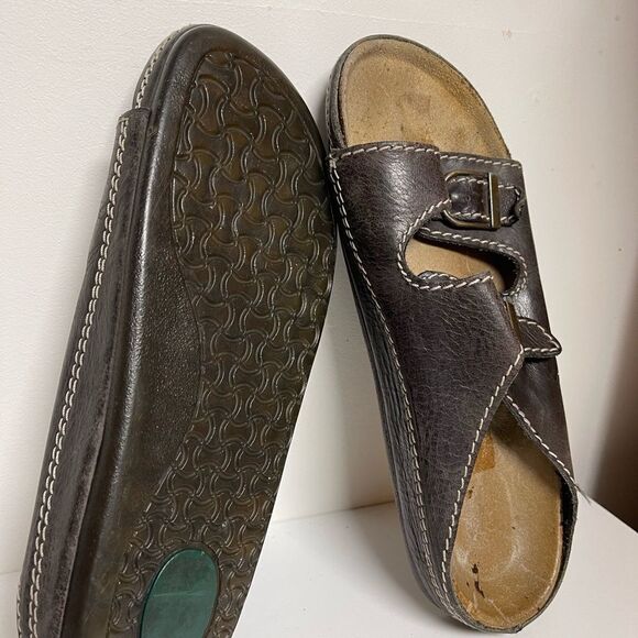 leather slip on slipper birkenstock style - Picture 13 of 13
